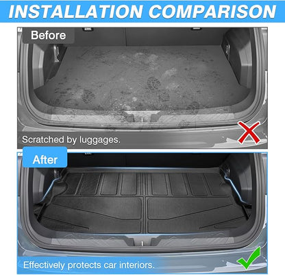 Powerty Cargo Mat Compatible for Subaru Crosstrek 2024 2025 2026 Accessories All Weather Cargo Liner TPE Rear Trunk Mat