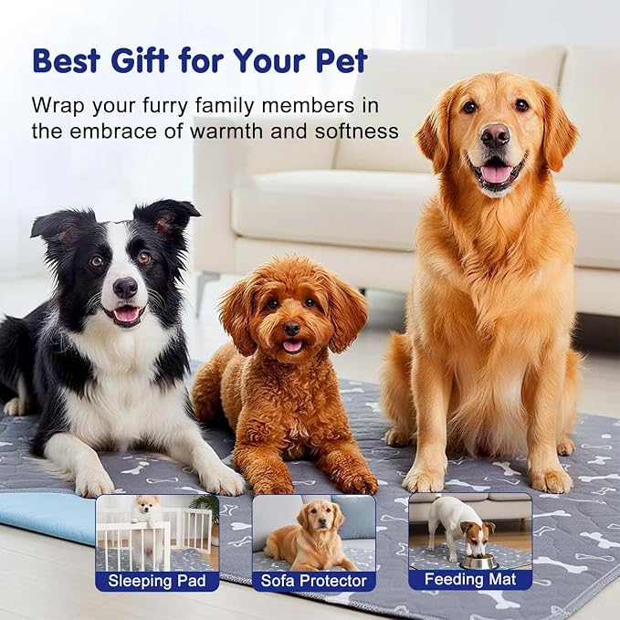 Pee Pads with Pheromones, Elite Pads for Cats, Washable Pee Pads for Dogs, Leak-Proof & Anti-Slip Pet Training Pad for Home & Travel(Brown-B, L: 31.5" × 27.6")