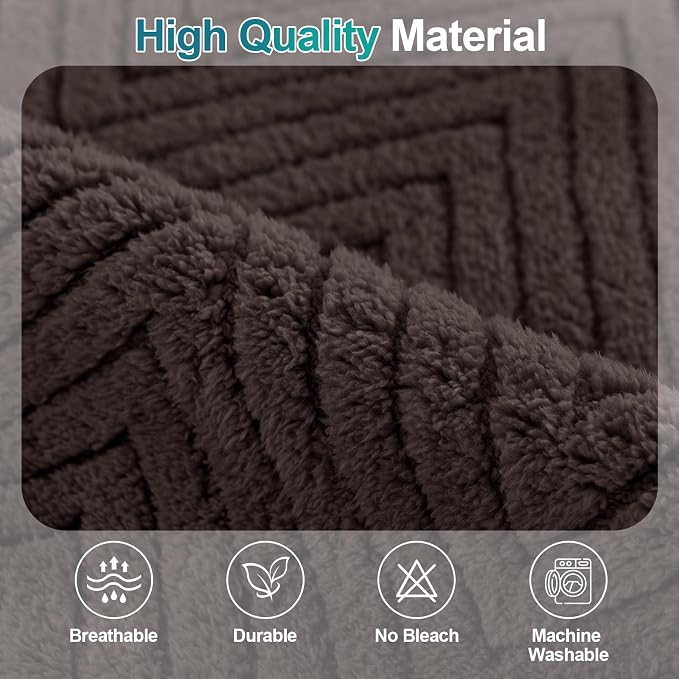 Turquoize Waterproof Couch Cover for Dogs Fuzzy Pet Couch Covers for Sofa Thick Dog Bed Cover Non-Slip Sofa Covers for 3 Cushion Couch Protector Slipcover Pet Friendly (Brown, 36" x 96")