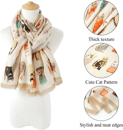 E-Clover Fashion Scarf for Women Lightweight Scarves Shawl Wrap for Spring/Summer Winter