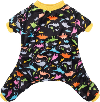 CuteBone Dog Halloween Pajamas Puppy Onesies Small Dogs Soft Pjs Coat Cat Apparel Comfy Pet Christmas Clothes Outfit Doggie Bodysuit P26M