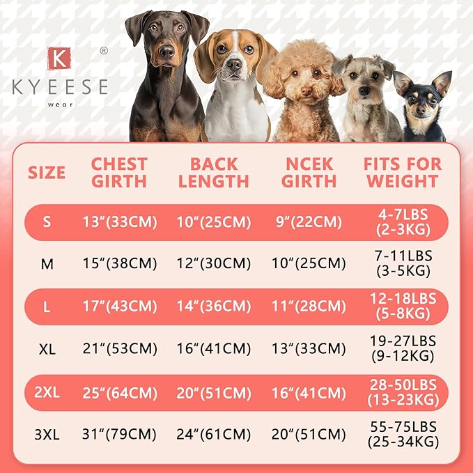 KYEESE 2Pack Waffle Dog Shirts for Small Dogs Stretchy T-Shirts Lightweight Tank Top Sleeveless Striped Vest Breathable Pet Tee, X-Large, Red+Striped