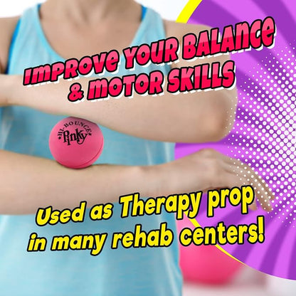 JA-RU Super Bounce Pinky Ball (1 Bouncy Ball) Outdoor Games & Indoor Playground Kids Toys. Massage Therapy Stress Balls. Sports Party Favors & Carnival Prizes in Bulk. 976-1p (Pack of 2)