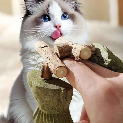 Purrident - Fix Cat Dental Health - Natural Dental Chew for Cats, Fishbone Shape Cat Teething Toy with Catnip, Durable Feline Tooth Care Tool for Indoor & Adult Cats (3CPS-C)