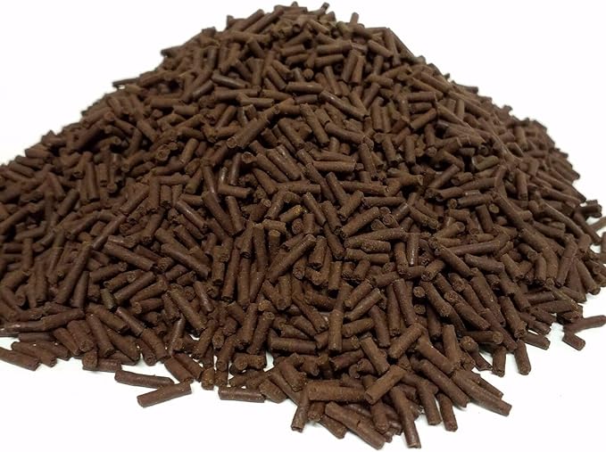 Aquatic Foods Inc. Beef Heart 3/64" x 1/4" Sinking Micro Sticks for Discus, Cichlids, Carnivores, Plecos, Catfish, Shrimp, Snails, All Community Tropical Fish...2-lbs