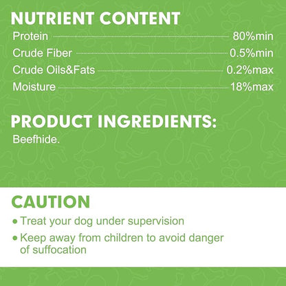 MON2SUN Dog Rawhide Rolls Twist Sticks 6.5 Inch Natural Flavor Rawhide Chews 18 Count for Puppy and Small Dogs