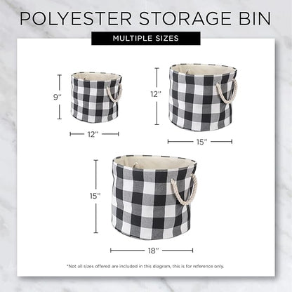 Bone Dry Pet Storage Collection Striped Paw Patch Bin, Rose, Small Round