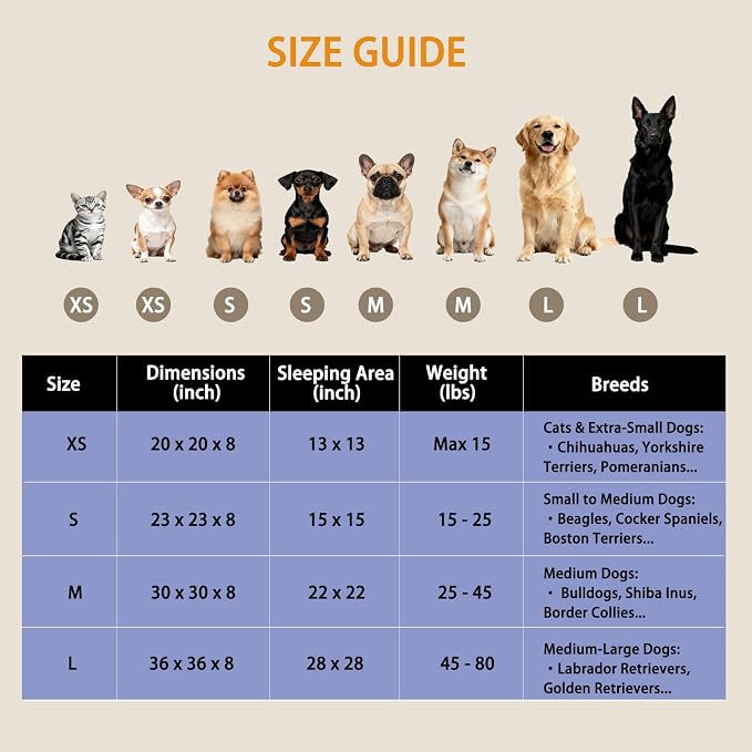 Calming Donut Dog Beds Large Sized Dog - Washable Removable Cover Non-Slip, Round Pet Bed Warming Fluffy Plush Faux Fur Anti-Anxiety Thick Cushion, Fits up to 80 lbs (Camel, 36")