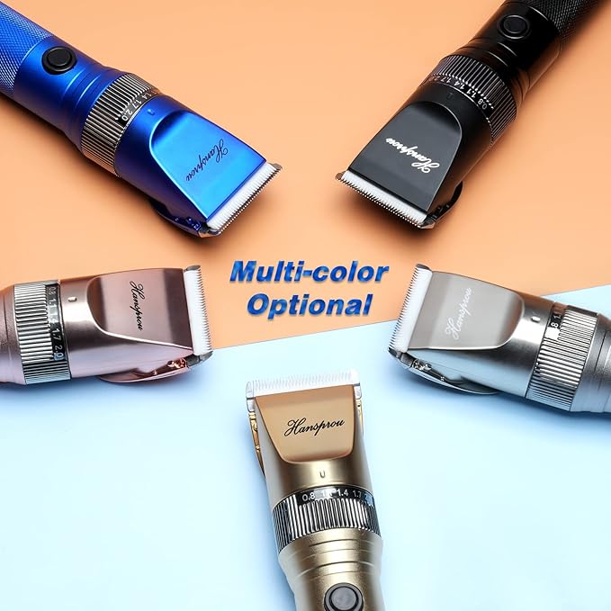 Dog Grooming Clippers, Professional 12V Heavy Duty Pet Clippers, Large Dog Shaver for Thick Coat,Plug-in Pet HairTrimmer with Guard Combs Brush for Dogs Cats