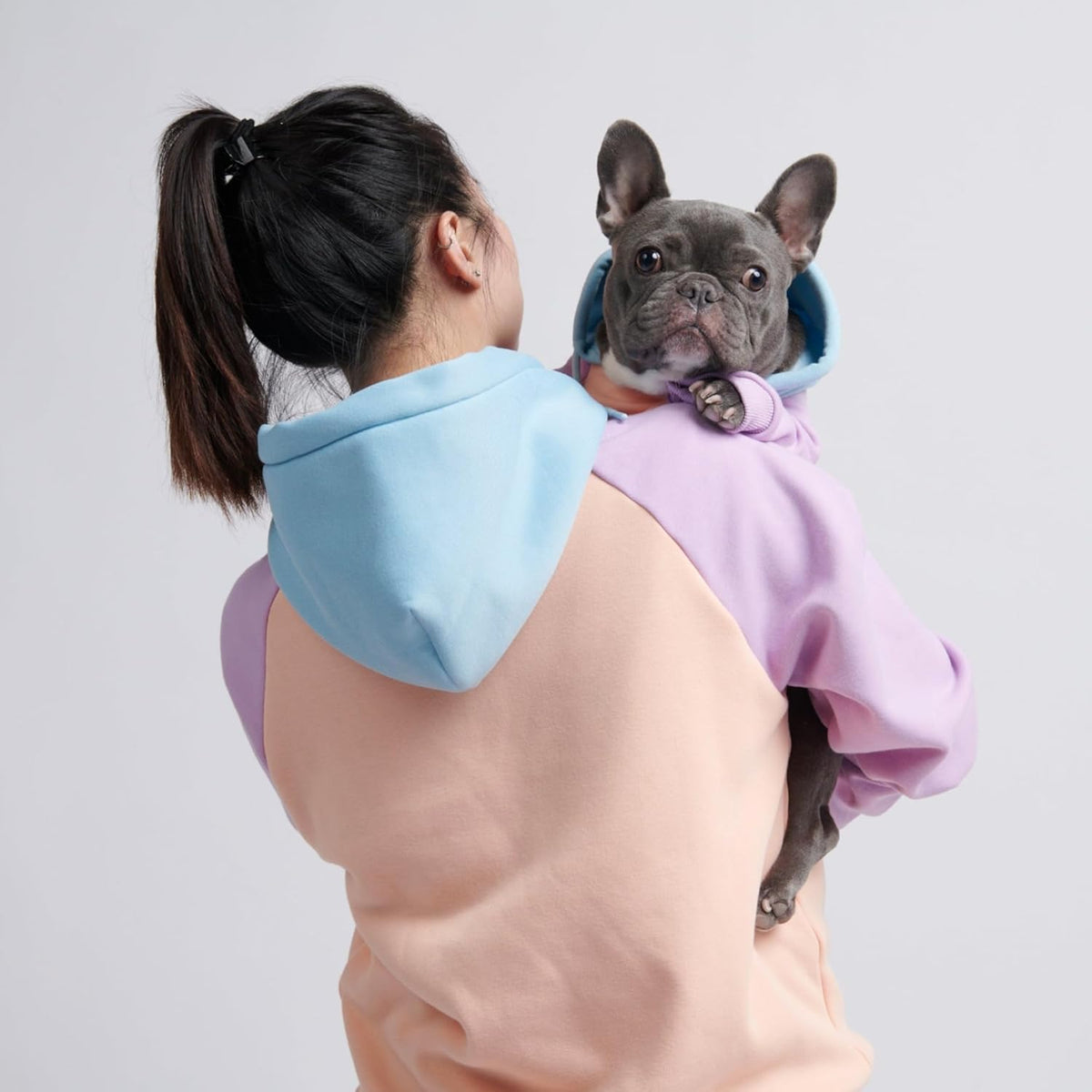 Spark Paws Dog Hoodie – Premium Dog Sweater for Small, Medium, and Large Dogs | Warm Outfits for French Bulldogs, Pitbull, Puppy, Winter Jacket Alternative - Cotton Candy - S