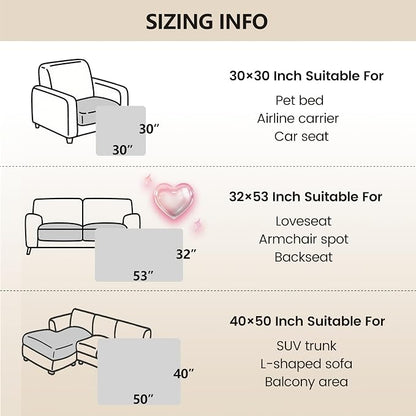 gogobunny 3X Stronger Waterproof Pet Blanket, Scratch Proof Furniture Protector for Dogs Cats, Reversible Cover 40x50 Inch, Dark Chocolate