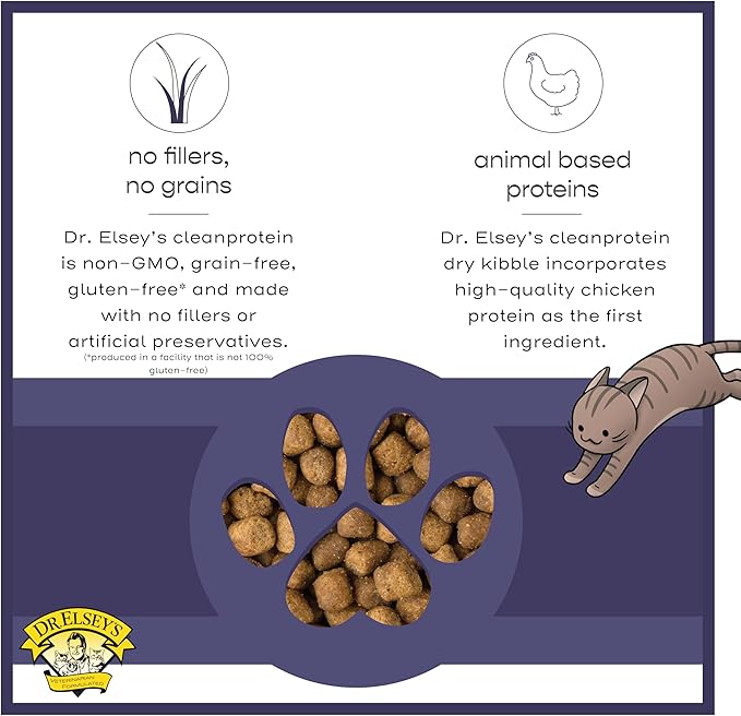 Dr. Elsey's cleanprotein Chicken Cat Kibble 6.6 lb. Bag