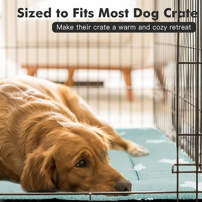 Mora Pets Dog Crate Pad Dog Kennel Bed Mat for Large Dogs Washable Cute Star Pet Bed for 36 inch Cage Ultra Soft Flat Puppy Cat Cushion for Cozy Sleeping Anti-Slip Blue 36 x 23 | Soft Dog Bed Mat, Crate Pad for Dog Cages Cozy Sleeping Liner, Pet Pillow...