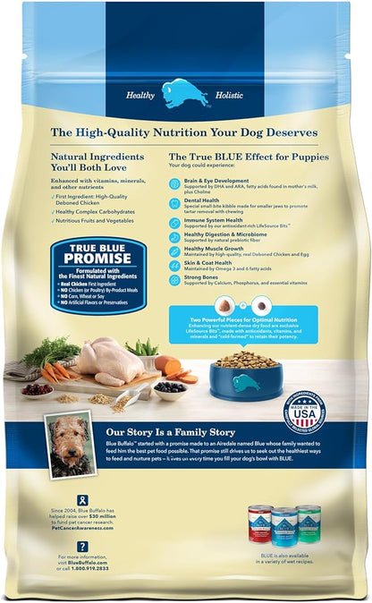 Blue Buffalo Life Protection Formula Puppy Dry Dog Food with DHA and ARA, Made with Natural Ingredients, Chicken & Brown Rice Recipe, 34-lb Bag