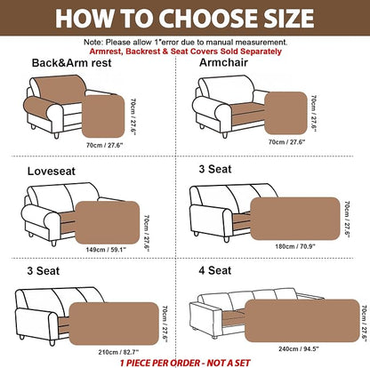 FUANGUI Waterproof Couch Cover Sofa Cover for Dogs and Pets Sofa Protector | Non-Slip Washable Fuzzy Soft Cat Bed Sofa Slipcover for 2-3 Cushion Couch Sofa Pet Friendly, Grey, 27.6" x 82.7", 1 pcs
