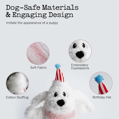 Birthday Cake Dog Toy, Singing and Dancing Birthday Songs, Interactive Dog Toys, Plush Stuffed Puppy Toys with Echo Function Feature, Happy Birthday Gift for Dogs