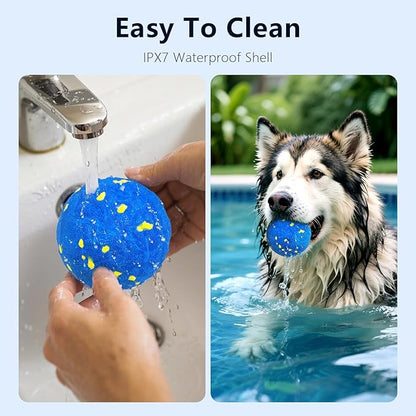 Interactive Dog Toy Ball, Smart Electric Ball - Automatic Bouncing Rolling Moving Jumping Vibrating - 3 Modes Water Resistant Balls for Medium Large Dogs - Chase Pet Toys to Keep Them Busy