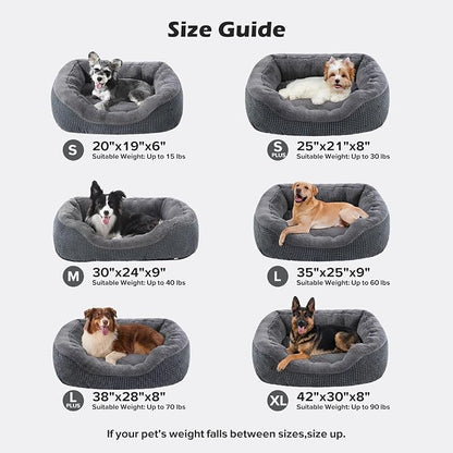 Large Dog Beds Large Sized Dog, Washable Orthopedic Warming Soft Sleeping Durable with Anti-Slip Bottom