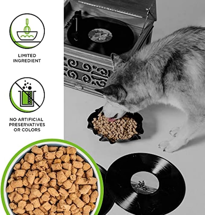 BIXBI Rawbble Freeze Dried Dog Food, Pork Recipe, 12 oz - 97% Meat and Organs, No Fillers - Pantry-Friendly Raw Dog Food for Meal, Treat or Food Topper - USA Made in Small Batches