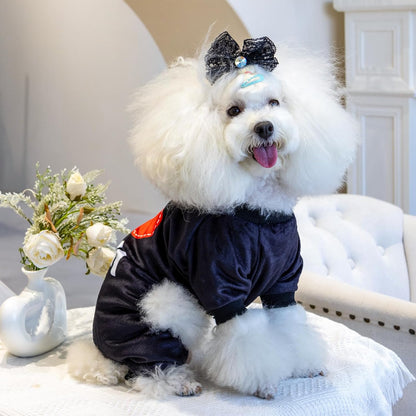CuteBone Dog Halloween Pajamas Puppy Onesies Small Dogs Soft Pjs Coat Cat Apparel Comfy Pet Christmas Clothes Outfit Doggie Bodysuit P297M