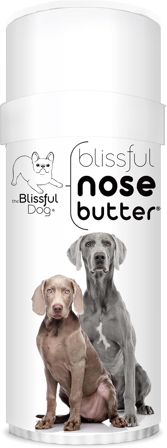 The Blissful Dog Weimaraner Nose Butter, Versatile Dog Nose Balm for Dry Nose, Handcrafted Nose Moisturizer, Easy-to-Apply Dog Essentials, Unscented, 2 oz.