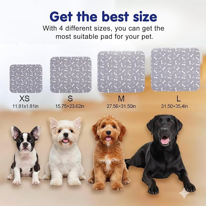 Pee Pads with Pheromones, Elite Pads for Cats, Washable Pee Pads for Dogs, Leak-Proof & Anti-Slip Pet Training Pad for Home & Travel (Brown-A, L: 31.5" × 27.6")