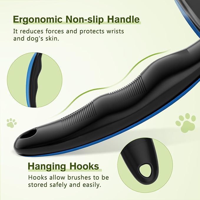 Pecute Self-Cleaning Slicker Brush for Dogs, Cats, Lightweight Dog Brush for Shedding Massaging Grooming, Cat Brush Gently Removes Loose Fur Undercoat for Small Dogs Cats Rabbits of All Hair Types