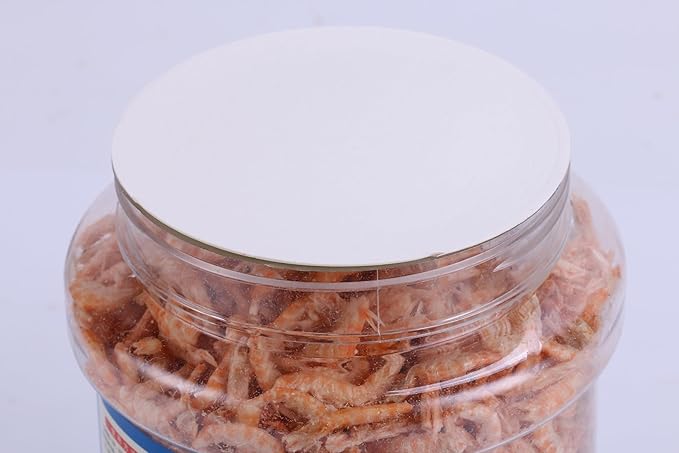 Premium Freeze-Dried Krill & Shrimp Mix - Ideal for Arowana, Koi, Tropical Cichlids, and Turtles - High-Protein Floating Aquarium Food (2000ml)