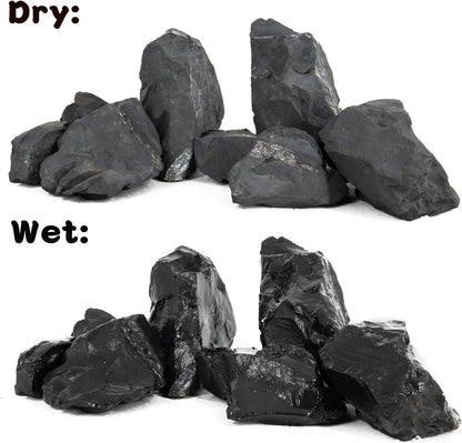 Unocho Aquarium Rock Stone Fish Tank Rocks 5LB Natural Rocks for Aquariums Landscaping Model Tank Decoration Aquarium Miniature and Fairy Garden-3-6inches 4PCS