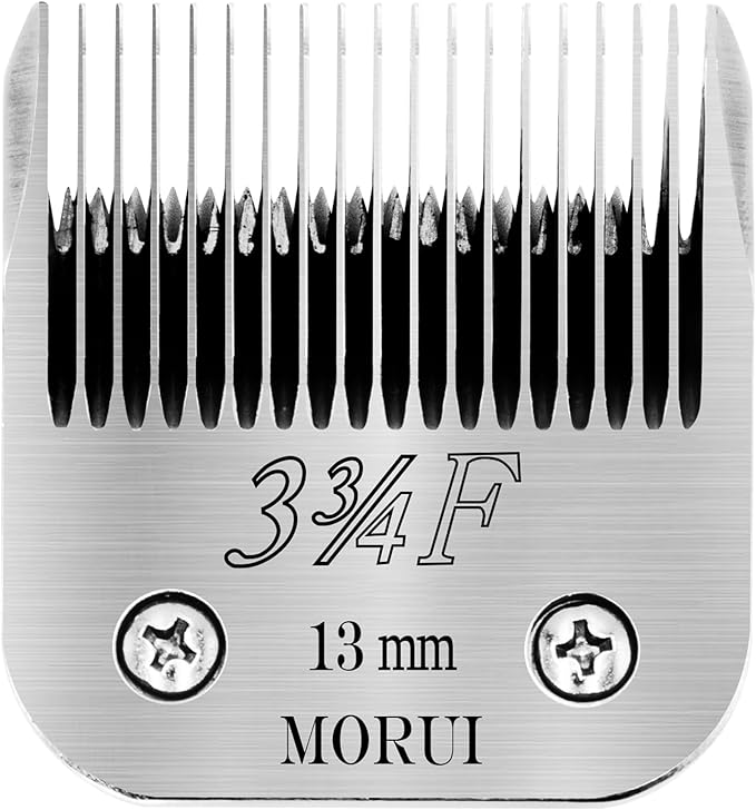3-3/4F Cut Length 1/2"(13mm) Detachable Pet Dog Clipper Blades UltraEdge Series Clipper Blades for Dog Grooming Compatible with Most Andis,Oster A5 Wahl KM Series Clippers