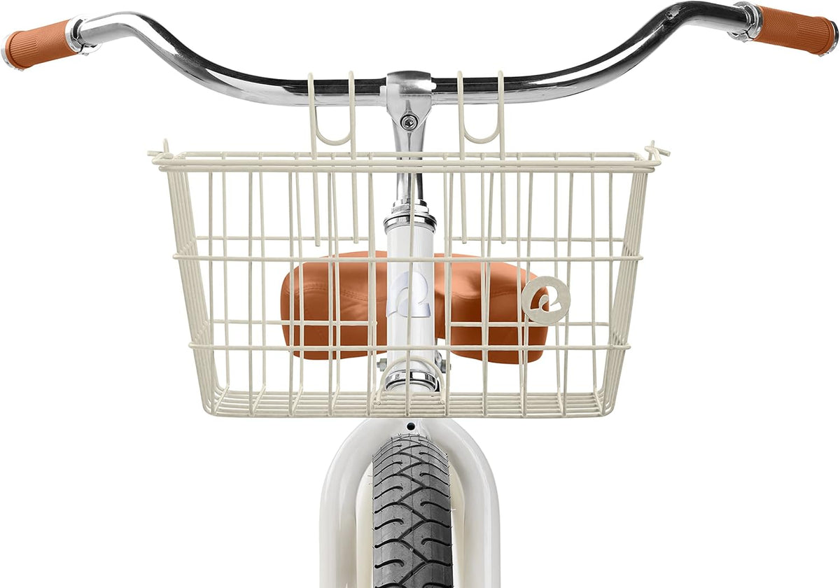 Retrospec Apollo-Lite Lift-Off Bike Basket - Detachable Steel Handlebar Basket with Carrying Handle for Commuting, Shopping & Beach Trips - 14.5in x 9.5in Weather-Resistant Biking Gear