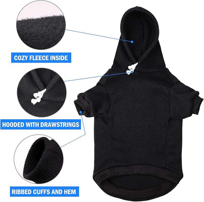 Dog Hoodie Sweater for Dogs Pet Clothes Buffalo Plaid Dog Hooded Sweatshirt Warm and Soft Breathable Cozy(Reindeer&M)