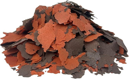 Aquatic Foods Inc. Flakes - 45% California Blackworm & Beef Heart Flake Mix for Discus, Cichlids, Tetras, Guppies, Live Bearers, All Community Tropical Fish - Premium AF Flakes - 1/8-lbs