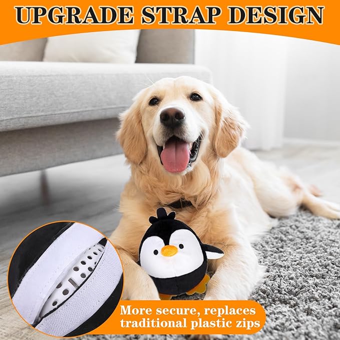 EXPAWLORER Interactive Dog Toys- Automatic Moving Doggie Toy Ball, Puppy Squeaky Toys to Keep Them Busy for Boredom, Jumping Enrichment Pet Toys for Small Medium Dogs, Penguin
