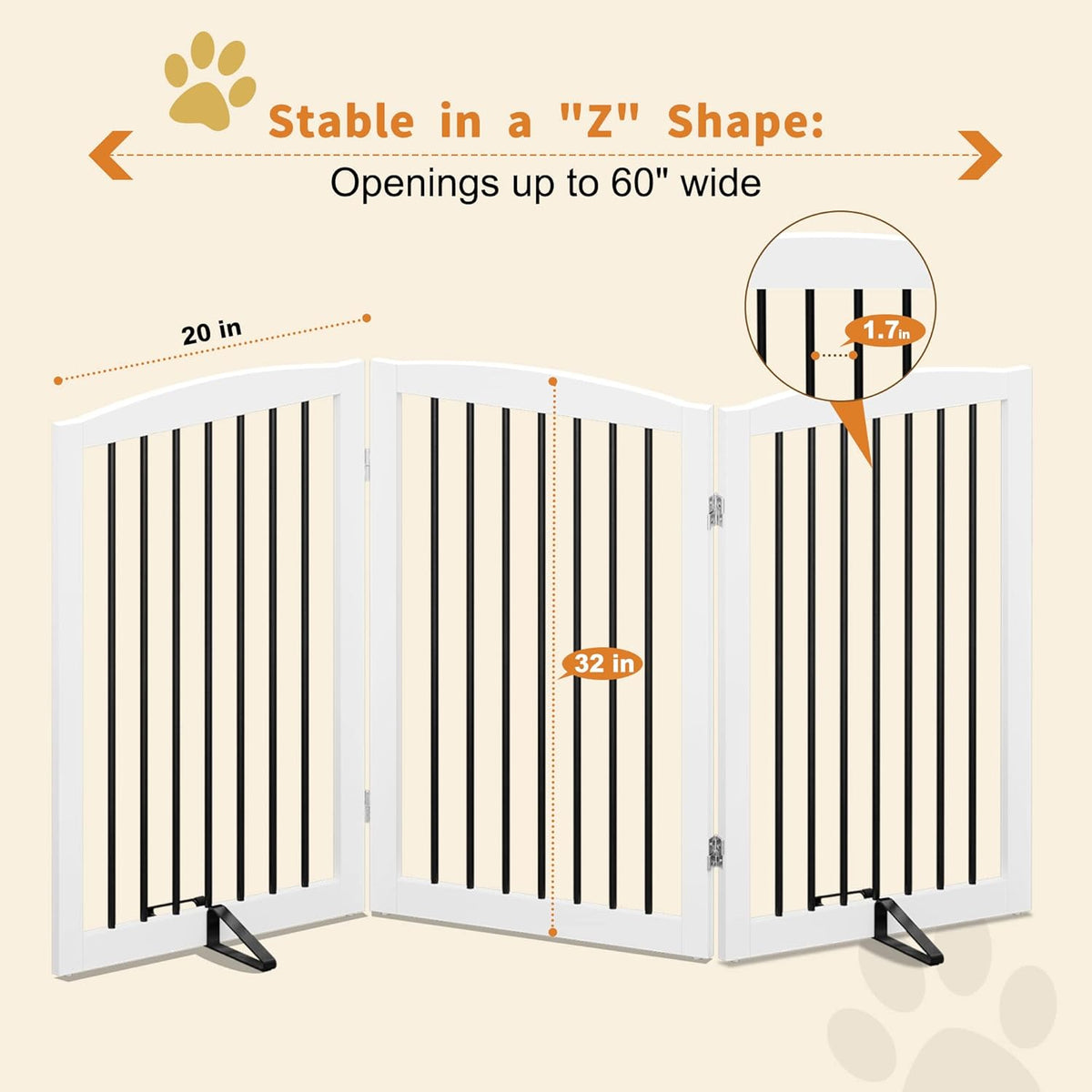 Freestanding Pet Gate for Dogs. A thoughtful pick for calmer daily routines.