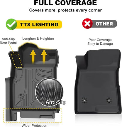 TTX LIGHTING Floor Mats for 2024 2025 2026 Chevy Trax - Csutom Fit 1st and 2rd Row Car Mats for Chevrolet Trax - All Weather Protection Interior Accessories for Trax LS/1RS/LT/2RS/ACTIV (Upgrade)