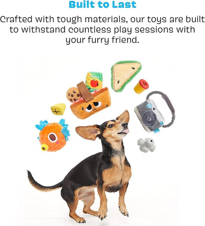 Barkbox Super Chewer Cinamutt Roll Treat Dispensing Toy for Dogs and Puppies, Medium and Large Dogs