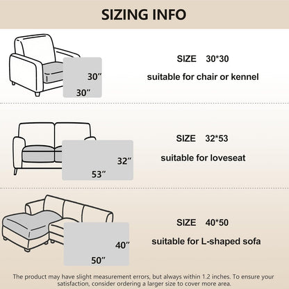 gogobunny 100% Double-Sided Waterproof Dog Bed Cover Pet Blanket Sofa Couch Furniture Protector for Puppy Large Dog Cat, Reversible (40x50 Inch (Pack of 1), Dark Beige/Light Beige)