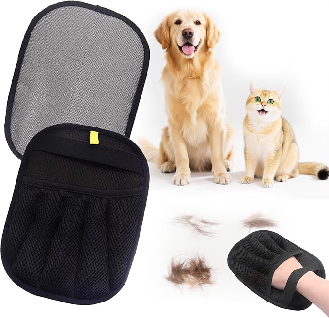 Pet Hair Removal Glove for Dogs & Cats - Reusable Magic Brush pet Hair Removal Tool（1pcs）