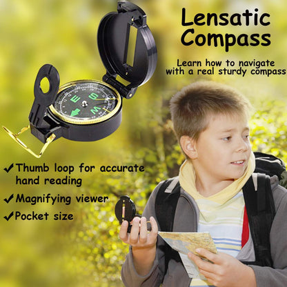 Outdoor Adventure Set for Kids - Camouflage Camping Exploration Toys with Walkie-Talkies - Backyard Explorer Gear for Boys and Girls