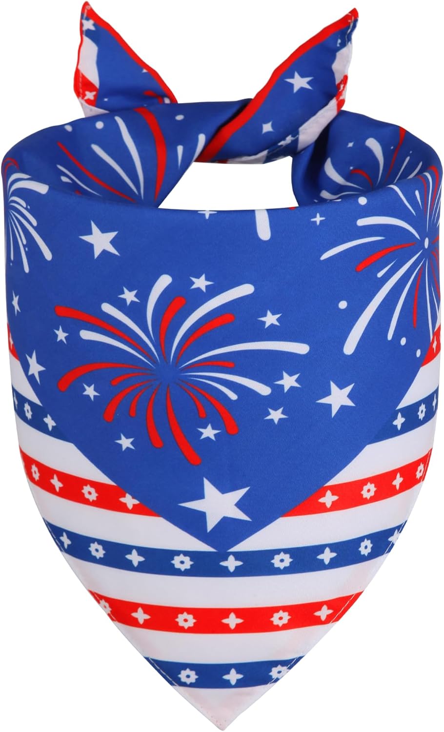 4th of July Cooling Dog Bandana 1-Pack for Small to Medium Dogs - Patriotic Bandanas with American Flag Design, Breathable & Quick-Dry Pet Accessories
