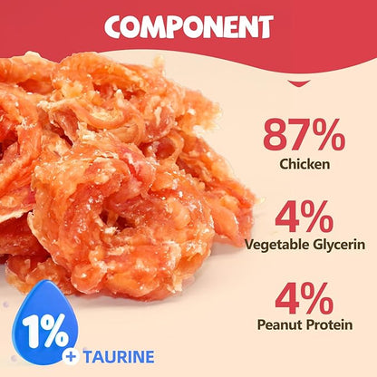 Dog Treats Chicken Jerky Rings High Protein Taurine-Rich Perfect for Chewing Training Rewarding Small, Medium, and Large Dogs,14.11 Oz