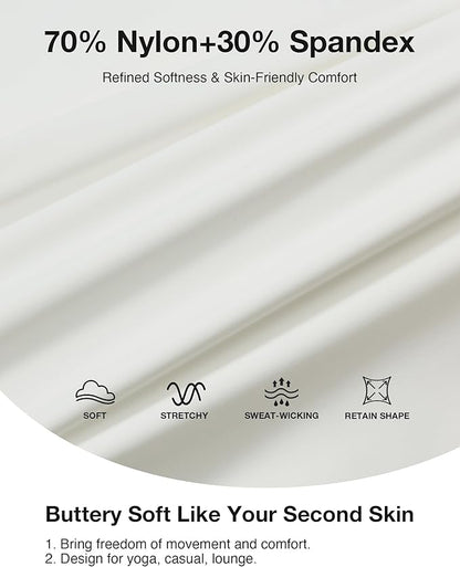 K-Swiss Flare Leggings for Women 32" - High Waist Wide Leg Bell Bottom Bootcut Yoga Pants for Casual Lounge
