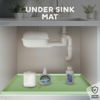 32x24x1” XL Dog Food Mat - All Purpose Under Sink Liner, Washer and Dryer Covers for The Top, Silicone Griddle Mat for Blackstone - Raised Edges Dog Mat for Food and Water Prevent Spill, Waterproof