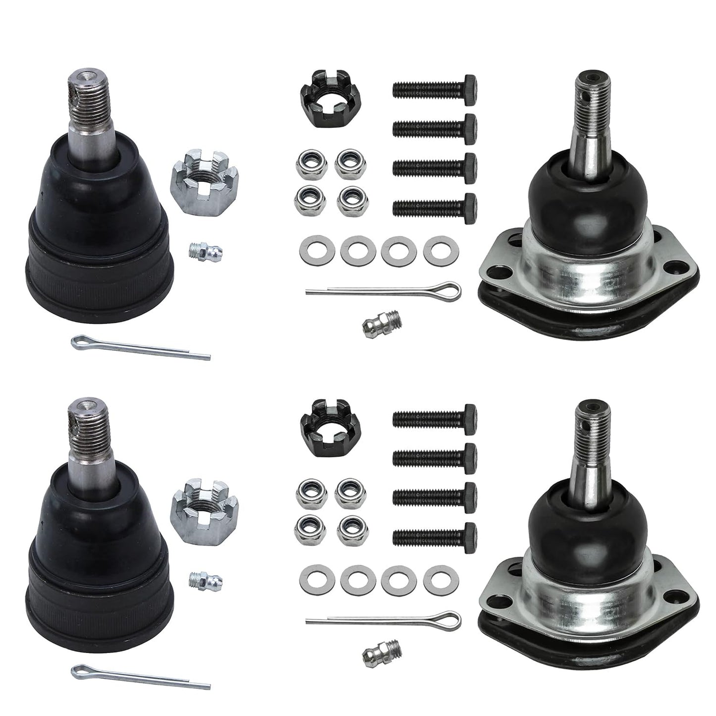 Detroit Axle - Front 4pc Ball Joints for Chevrolet Impala Astro Buick LeSabre Centurion Riviera Cadillac DeVille Fleetwood GMC S