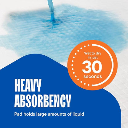 Puppy Pads Pet Pee Pads 28"x30" [200-Count] Pet Training Disposable Pads, Large Breed Pad, Leak-Proof, Bulk Case Pack - for Border Collies, Australian Shepherds, Labs Heavy Duty Surface Protector