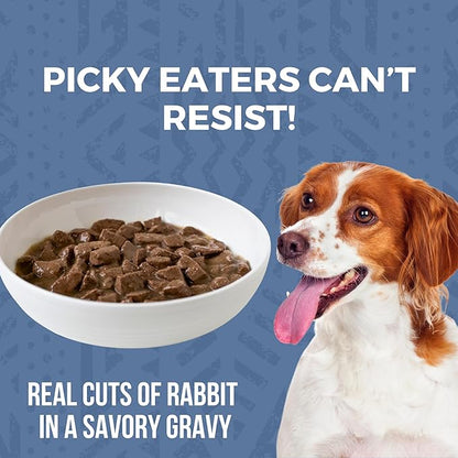 KOHA Minimal Ingredient Rabbit Stew for Dogs, High Protein Limited Ingredient Dog Food, 12.7oz Cans (Case of 12)
