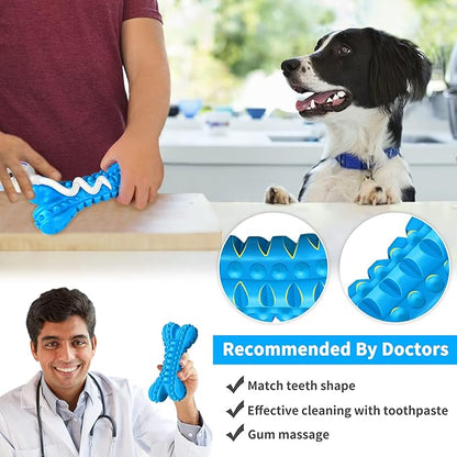 LEGEND SANDY Dog Toys for Aggressive Chewers Large Breed, Durable Dog Bones Squeaky Chew Toy, Nearly Indestructible Dog Toys for Large, Tough Natural Rubber Puppy Chew for Medium Teeth Cleaning