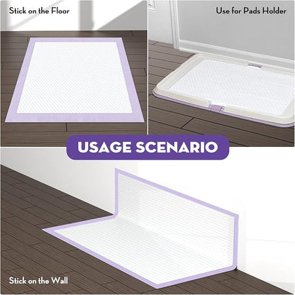 CROCI XXL Puppy Pads with Adhesive Tabs Lavender Scented 36x36in 30Ct | Super Absorbent Dog Pads Holds Up to 11 Cups of Urine, 6-Layers, Quick-Dry Surface, Leak-Proof, Disposable