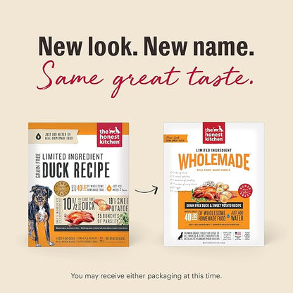 The Honest Kitchen Wholemade™ Limited Ingredient Duck & Sweet Potato Dog Food, 10 lb Box